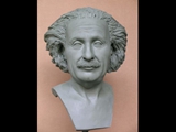 Albert Einstrin - Clay Portrait